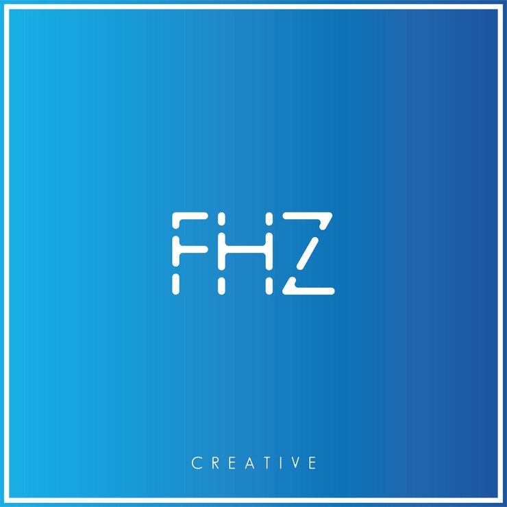 Vector fhz premium vector último diseño de logotipo diseño creativo de logotipo ilustración vectorial logotipo mínimo monograma