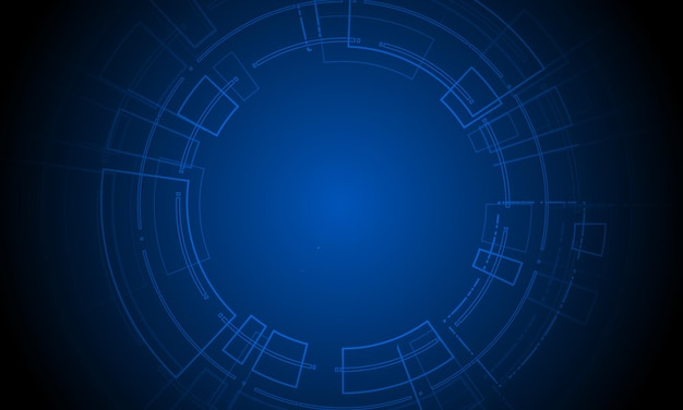 Fi interfaz de usuario futurista HUD Tecnología de fondo abstracto Ilustración vectorial