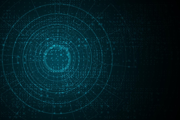Fi interfaz de usuario futurista HUD Tecnología de fondo abstracto Ilustración vectorial