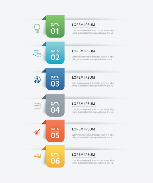 ficha de infografía de datos plantilla de índice de papel.