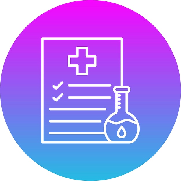 una ficha médica con una cruz y un símbolo médico