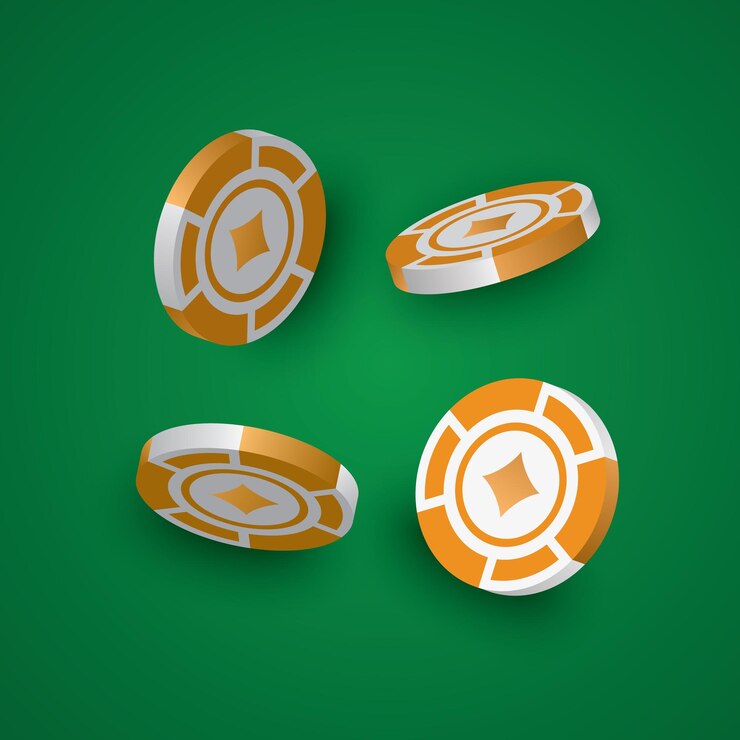 Vector fichas de casino aisladas sobre fondo blanco objetos vectoriales isométricos y 3d realistas