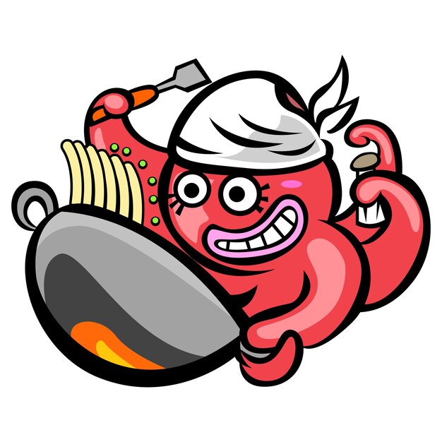 Fideos para cocinar pulpo