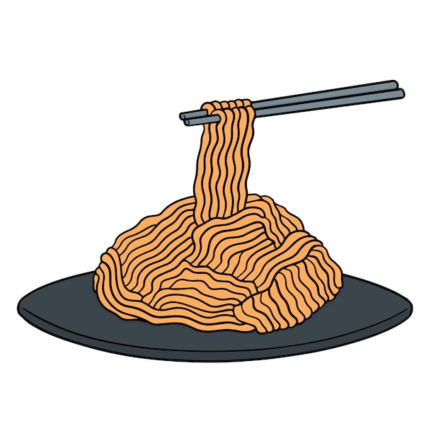 fideos de dibujos animados