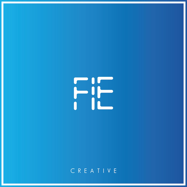 FIE Premium Vector último diseño de logotipo diseño creativo de logotipo vector ilustración monograma de logotipo mínimo