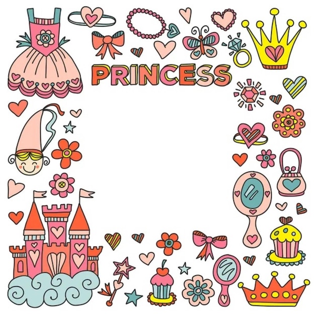 Fiesta de cumpleaños de princesa para niñas pequeñas