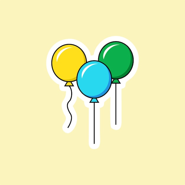 fiesta festiva con globos de colores
