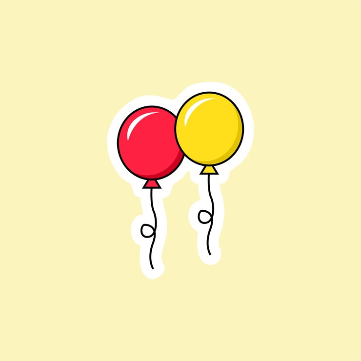 Vector fiesta festiva con globos de colores