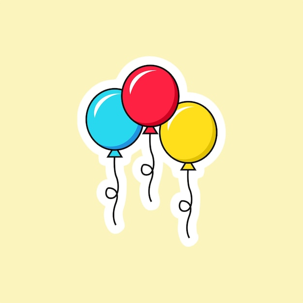 fiesta festiva con globos de colores