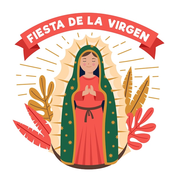 Fiesta ilustrada de la virgen