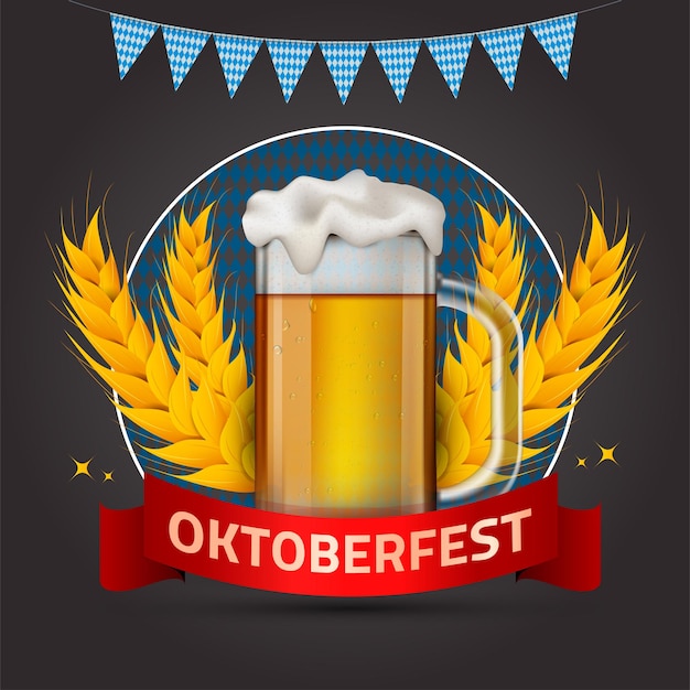 Fiesta de Oktoberfest Fiesta de la cerveza Fiesta bávara Celebración del festival de octubre de la cerveza en Alemania