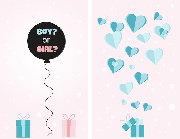 Fiesta de revelación de género Celebración de baby shower Niño o niña