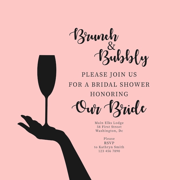 Fiesta de soltera invitación fiesta de soltera borracho en el amor ducha de novia ilustración vectorial boda