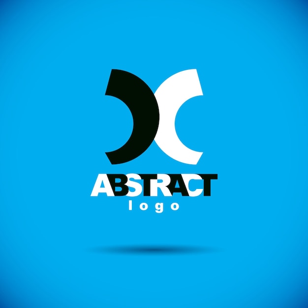 Figura abstracta de arte vectorial. Icono de negocio creativo.