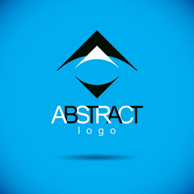 Figura abstracta de arte vectorial. Icono de negocio creativo.