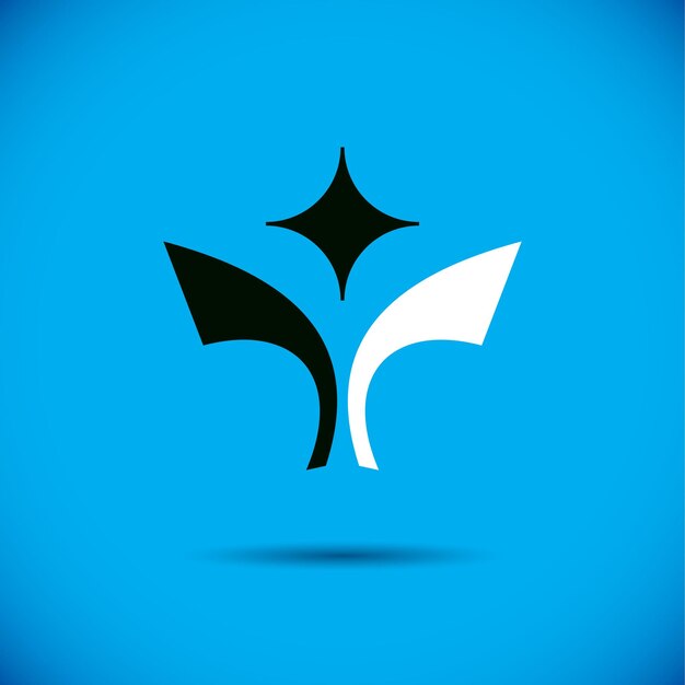 Figura abstracta de arte vectorial. Logotipo creativo de la idea de innovación empresarial.