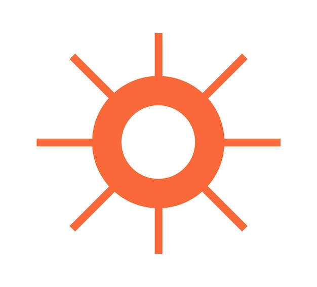 Figura futurista del sol