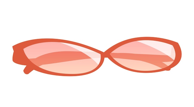 Figura gafas de sol femeninas sobre un fondo blanco.