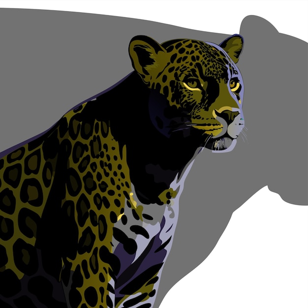 una figura de leopardo se muestra en una foto
