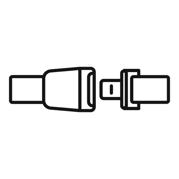 Fijación de la hebilla del cinturón de seguridad para garantizar la seguridad durante el viaje