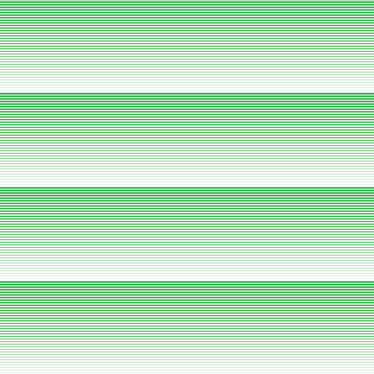 Vector una fila de líneas verdes y blancas con un fondo blanco
