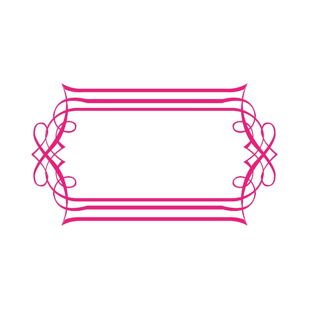 filigrana ornamentada caligráfica florecida rectángulo gráfico vectorial contorno del marco del borde