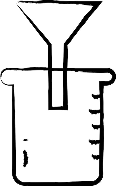 filtro dibujado a mano ilustración vectorial