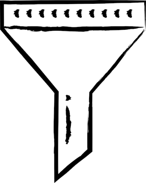 filtro dibujado a mano ilustración vectorial
