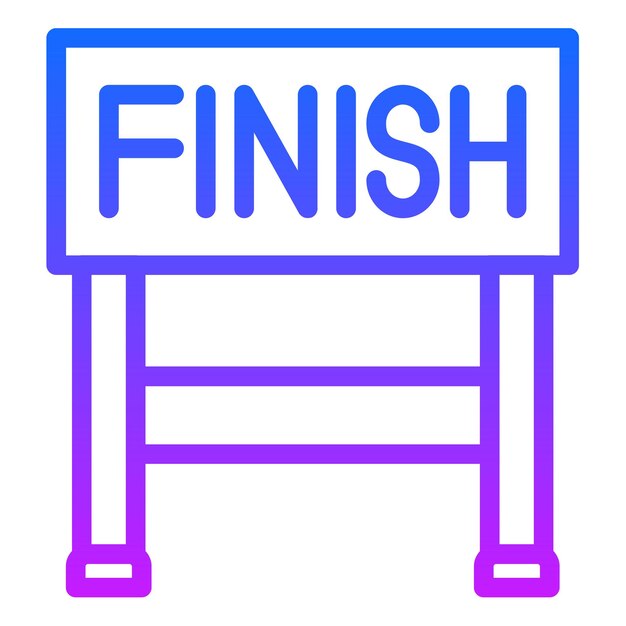 Finalizar la ilustración vectorial