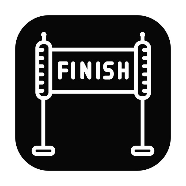 Finalizar la ilustración vectorial