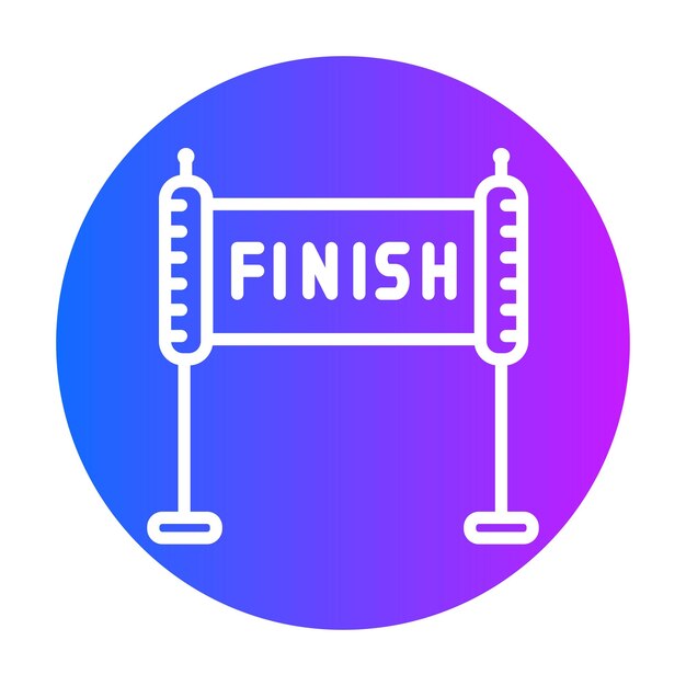 Finalizar la ilustración vectorial