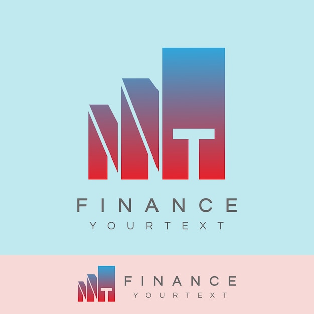 Finance initial Letter T Logo diseño