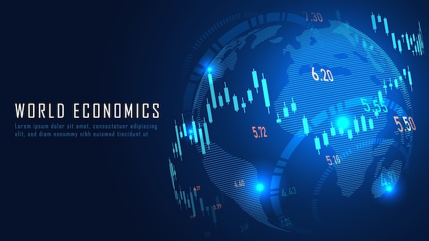financiero global en concepto gráfico