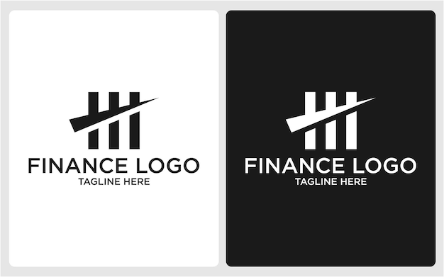 Finanzas diseño de logotipo simple abstracto moderno