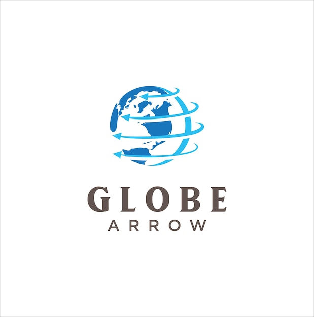 Finanzas empresariales globales Diseño de logotipo Negocio