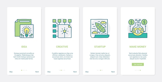Finanzas idea exitosa para ganar dinero ilustración