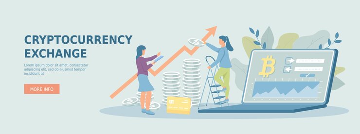 Vector finanzas del mercado monetario análisis de operaciones gráficos de ganancias cambio de criptomonedas y blockchain pr