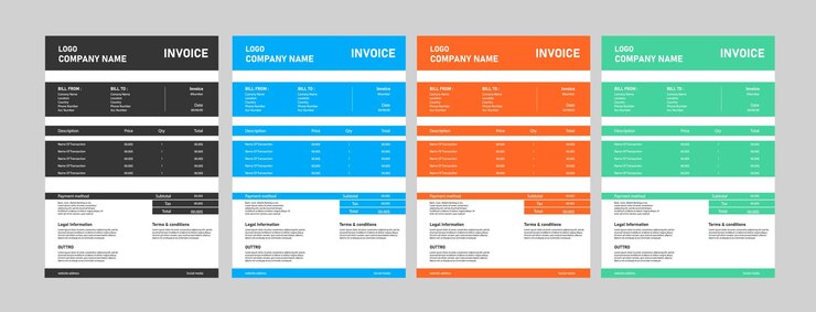 Vector finanzas del negocio del cliente total de facturas facturas de impuestos papel de pago recibo tabla de diseño documentos mínimos