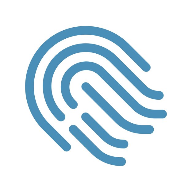 Fingerprint Security Vector Icon
