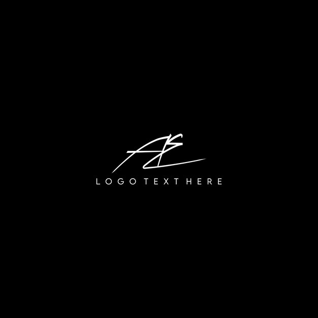 Firma AE Letras de estilo Logotipo AE Logotipo moderno AE