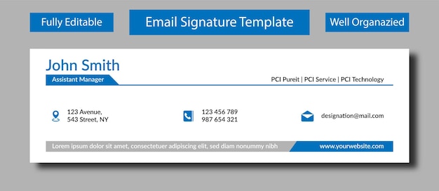 Firma de correo electrónico mínima