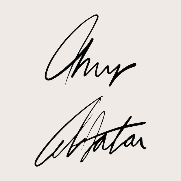 Firma dibujada a mano