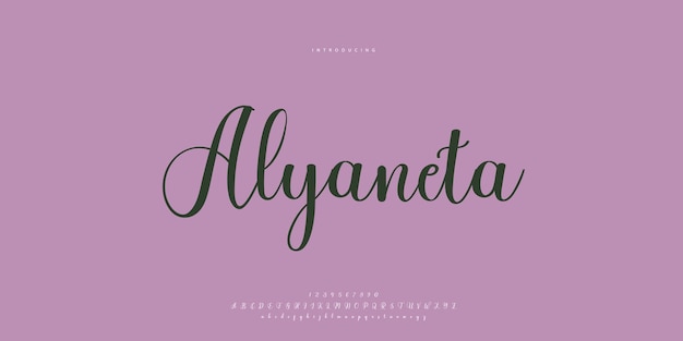 Firma Font Caligrafía Logotipo Escritura Pincel Tipo de fuente Letras escritas a mano