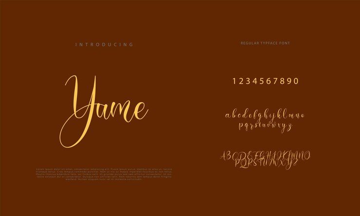 Firma Font Caligrafía Logotipo Escritura Pincel Tipo de fuente Letras escritas a mano