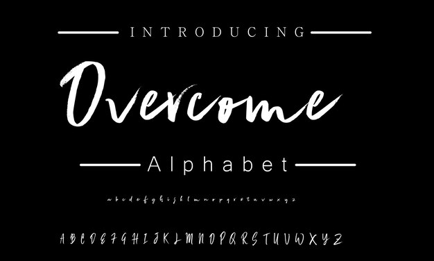 Firma Font Caligrafía Logotipo Escritura Pincel Tipo de fuente Letras de fuente escritas a mano