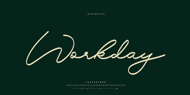 firma de fuentes caligrafía logotipo escritura pincel tipo de fuente letras escritas a mano