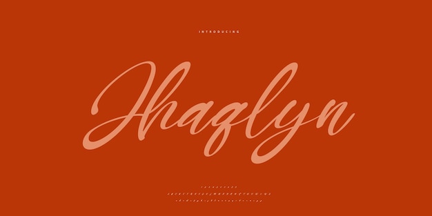 firma de fuentes caligrafía logotipo escritura pincel tipo de fuente letras escritas a mano