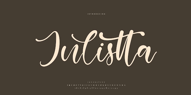firma de fuentes caligrafía logotipo escritura pincel tipo de fuente letras escritas a mano