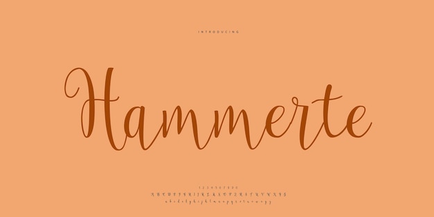 firma de fuentes caligrafía logotipo escritura pincel tipo de fuente letras escritas a mano