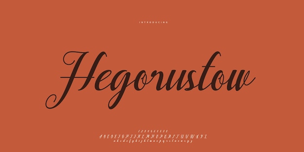 firma de fuentes caligrafía logotipo escritura pincel tipo de fuente letras escritas a mano